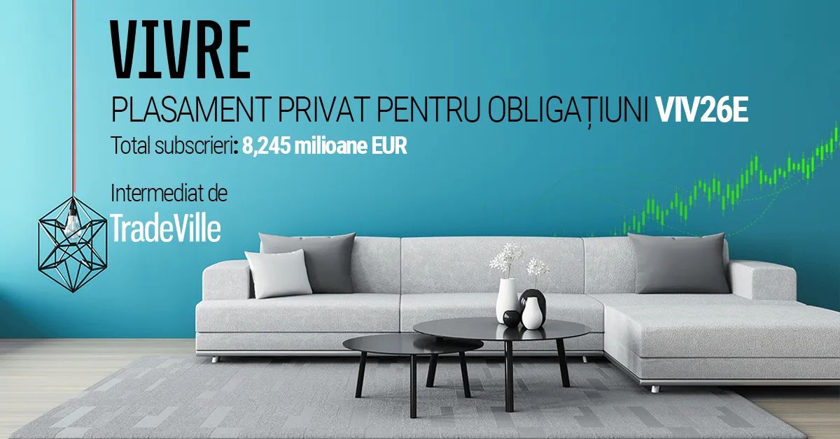 A doua emisiune de obligaţiuni Vivre Deco intră la tranzacţionare la BVB