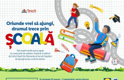 CU AJUTORUL CLIENȚILOR SĂI, LIDL ROMÂNIA CONTINUĂ SĂ INVESTEASCĂ ÎN EDUCAȚIE, PRIN SUSȚINEREA PROGRAMULUI TEACH FOR ROMANIA, PENTRU AL CINCILEA AN CONSECUTIV