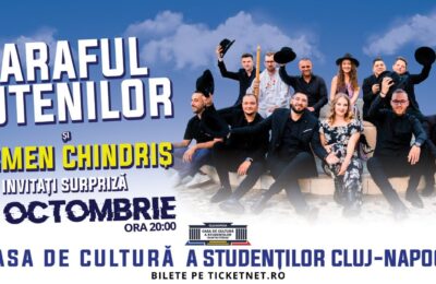 CONCERT TARAFUL RUTENILOR ȘI CARMEN CHINDRIȘ, PE 29 OCTOMBRIE, LA CLUJ-NAPOCA