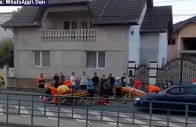 O femeie însărcinată și cei doi copii ai săi, accidentați pe trecera de pietoni din Arad