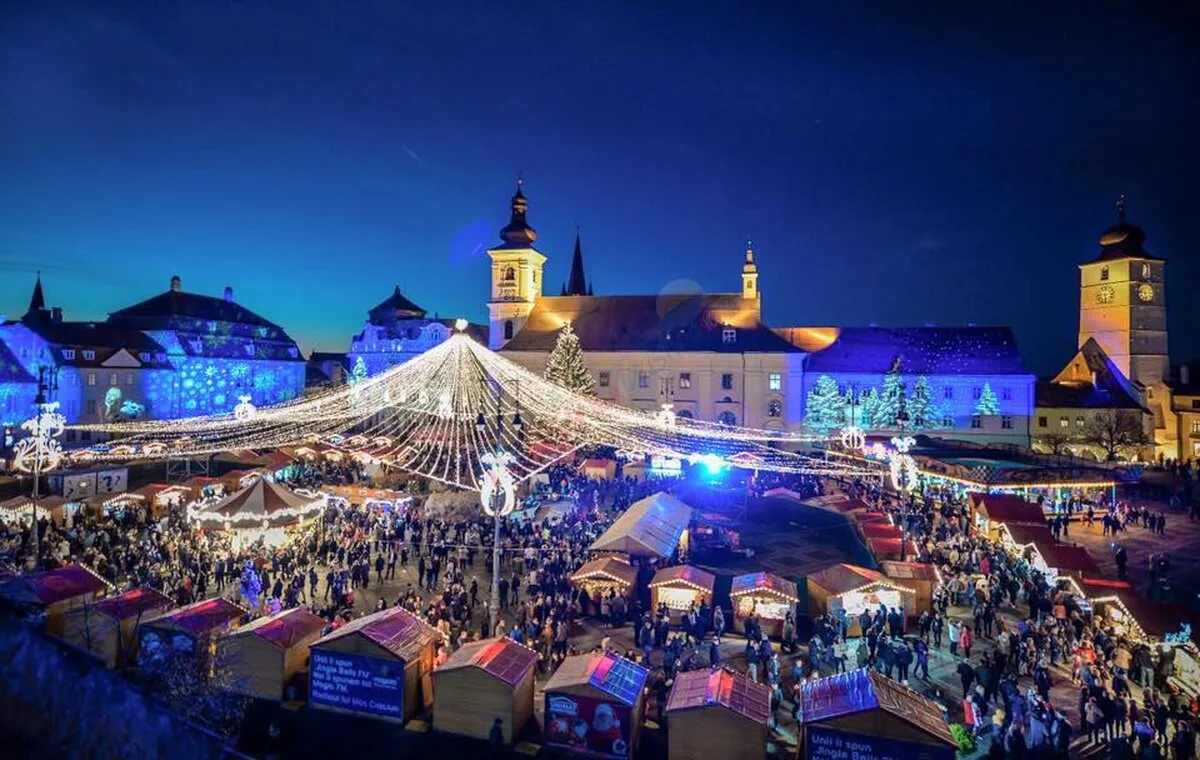 Târgul de Crăciun din Sibiu, organizat în perioada 26 noiembrie – 2 ianuarie, cu restricţii impuse de pandemie