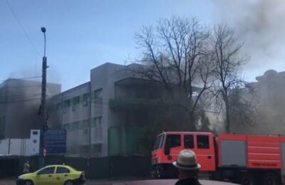 Incendiu de proporții în România! Spitalul de Boli Infecțioase din Constanța a luat foc.