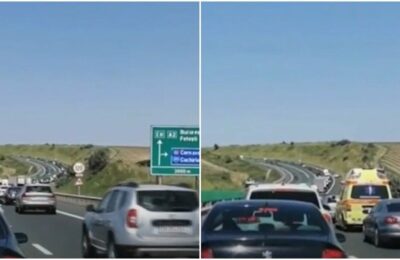 Trafic intens pe Autostrada Soarelui
