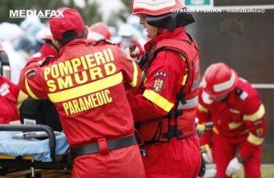 Tragedie în Bihor! Un autobuz s-a răsturnat pe DN 19.