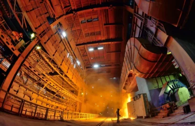 Continuă demolările la combinatul siderurgic din Galaţi