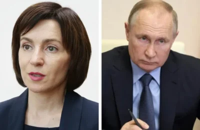 Maia Sandu îl sfidează pe Vladimir Putin