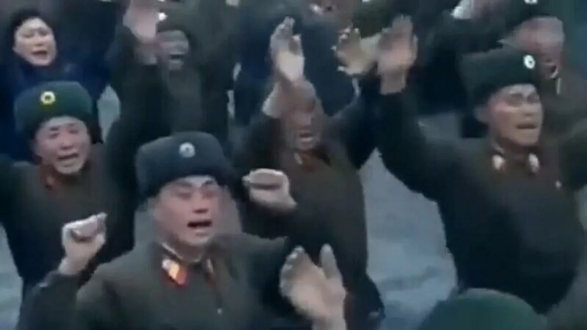Imagini ireale filmate în Coreea de Nord.