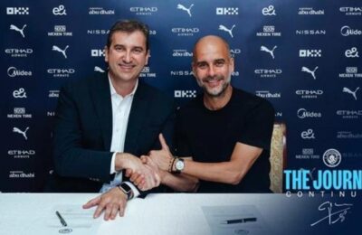 Pep Guardiola se reînnoiește cu City până în 2025