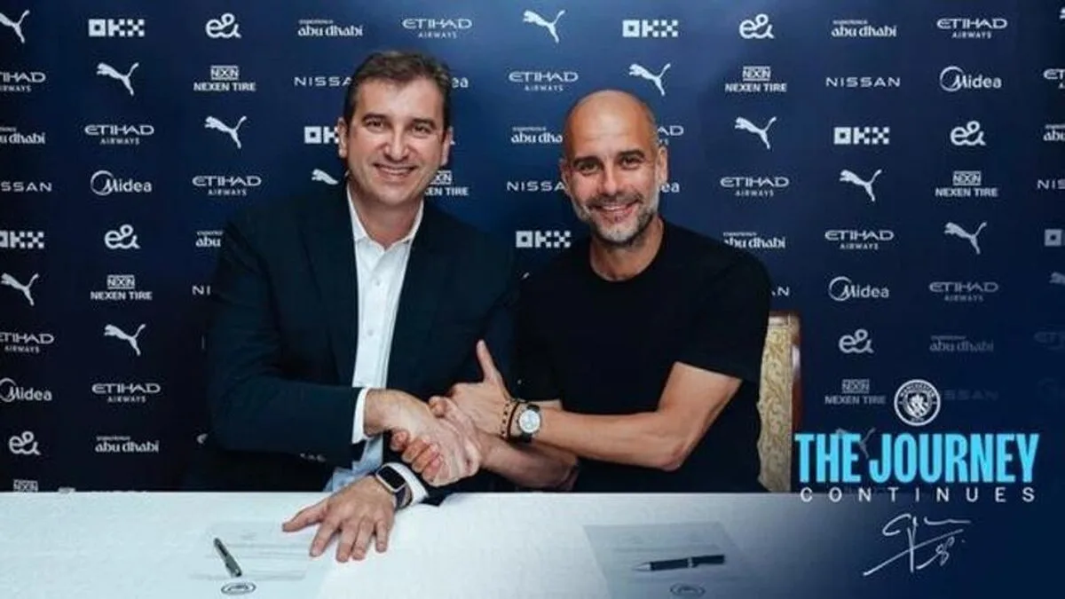 Pep Guardiola se reînnoiește cu City până în 2025