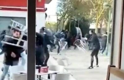 Luptă deschisă între sute de fani din Burgos și Zaragoza