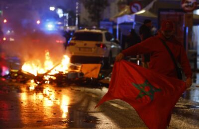 Revolte la Bruxelles după meciul Belgia-Maroc