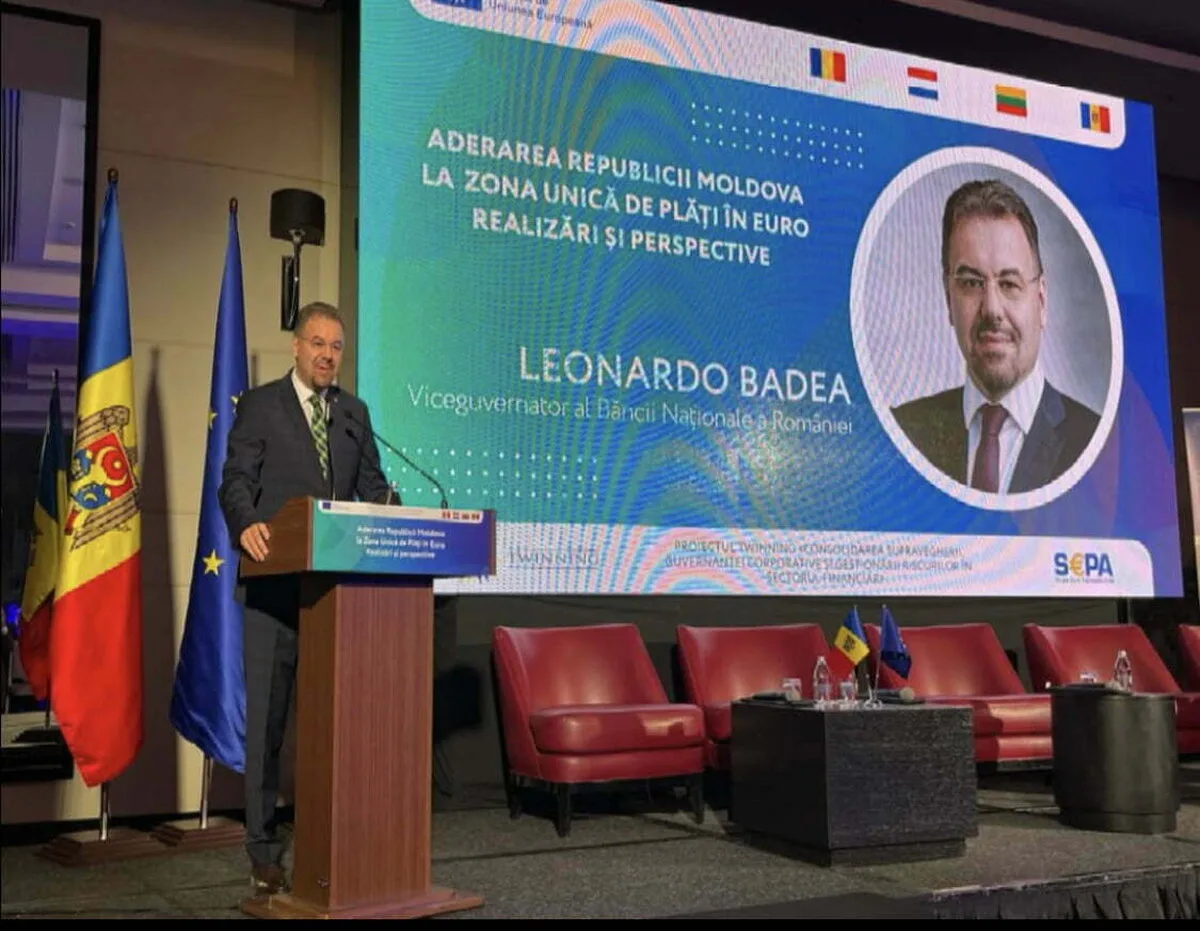 Leonardo Badea (BNR): 30 de ani de strânsă colaborare instituțională bilaterală între Banca Națională a României și Banca Națională a Republicii Moldova privind parteneriatele strategice