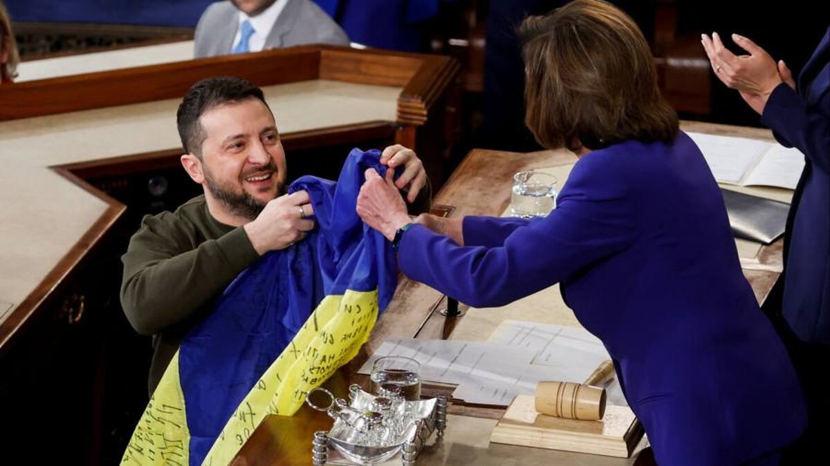 Volodymyr Zelenskyy ține un discurs emoționant la Washington, într-o vizită în vârtej