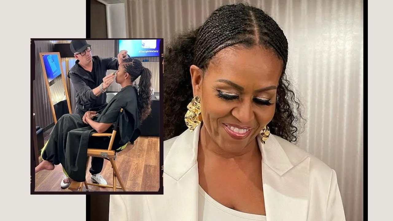 Machiajul exact pe care l-a purtat Michelle Obama în ultima etapă a turneului ei de carte