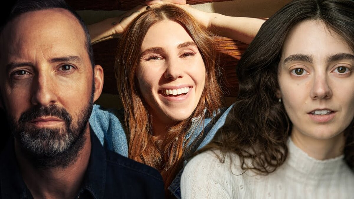 Tony Hale, Zosia Mamet și Tanya Reynolds în distribuție –