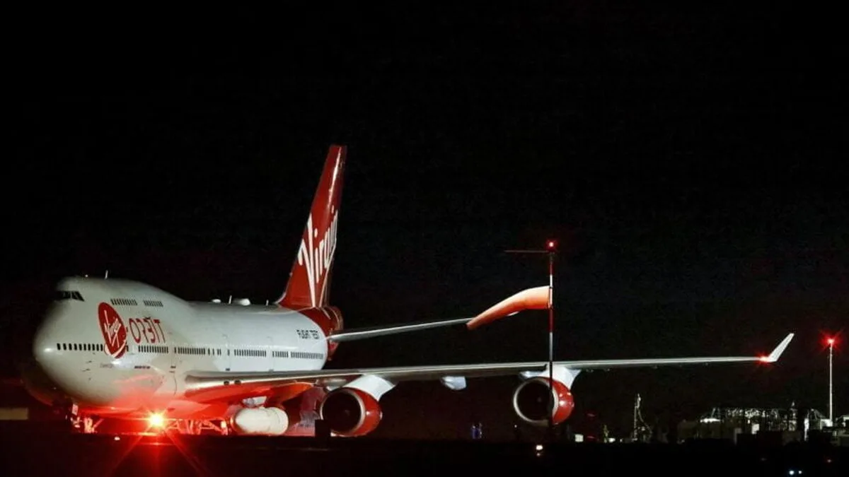 Prima lansare spațială din Marea Britanie a rachetei Virgin Orbit eșuează la ultimul obstacol