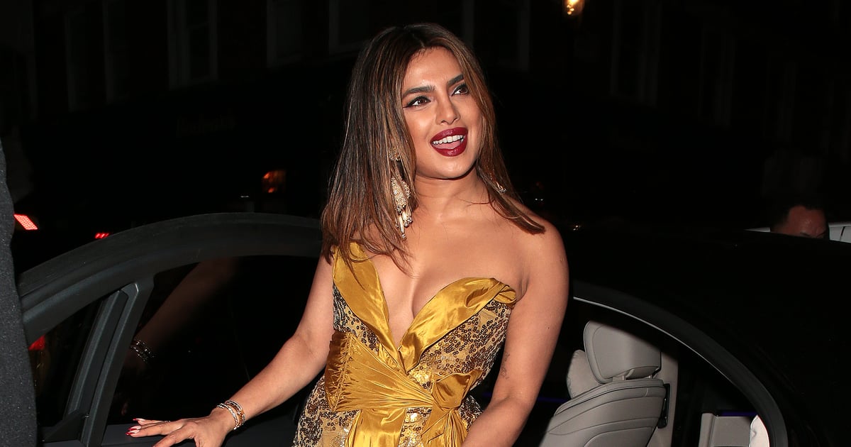 Rochia din paiete aurii a lui Priyanka Chopra la Londra