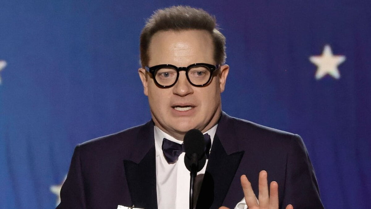 Starul „The Whale” Brendan Fraser ține un discurs emoționant la Critics Choice Awards, după ce a câștigat cel mai bun actor