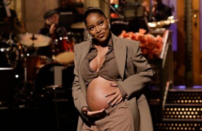 Keke Palmer și Darius Jackson salută un băiețel