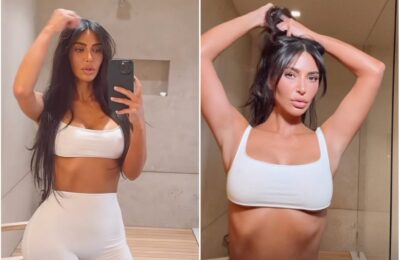 Kim Kardashian și noul ei breton care îi încadrează fața se distrează ca în 2006 – Vezi poze