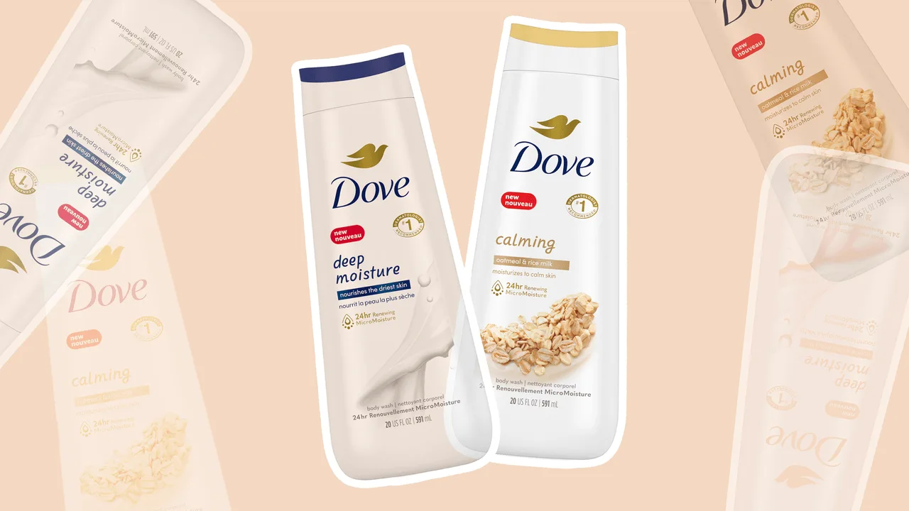 Gelul de duș Dove tocmai a primit prima schimbare de look din ultimii 17 ani
