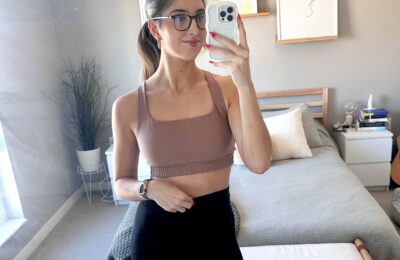 Old Navy Fleece Fleece Shirred Sports Bra  Editor Review