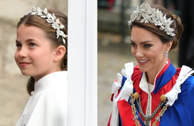 Rochia Prințesei Charlotte la încoronarea Regelui Carol al III-lea