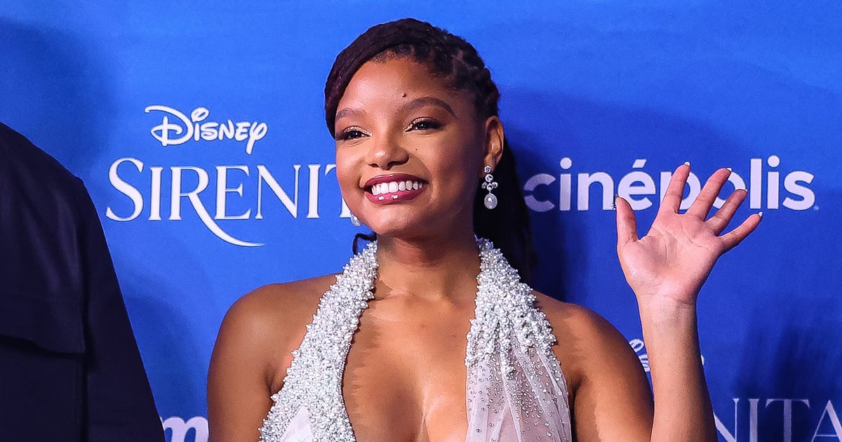 Rochia transparentă a lui Halle Bailey la premiera Mica Sirenă