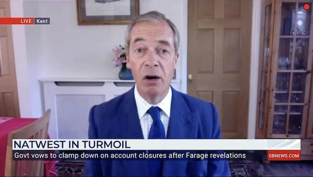 Președintele NatWest trebuie înlocuit din cauza analizei „albului”, spune Nigel Farage