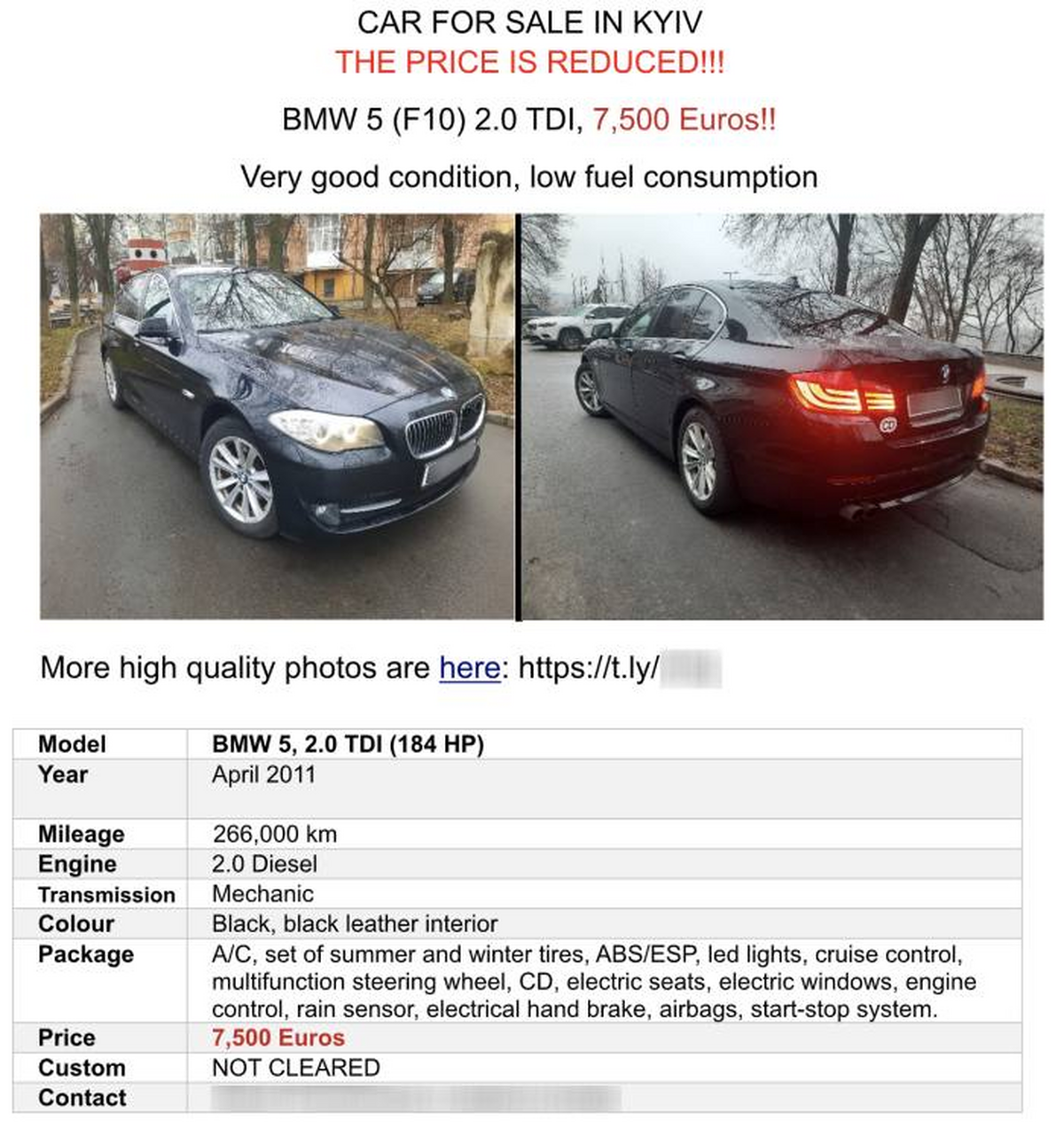 Reclama BMW a unui diplomat polonez a fost transformată în momeală de hackerii ruși