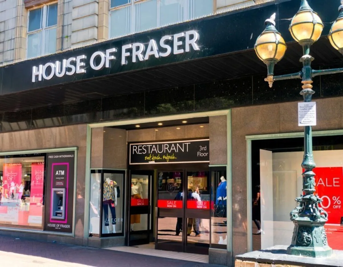 Proprietarul House of Fraser ar putea închide mai multe magazine mari, deoarece modelul magazinelor mari este „stricat