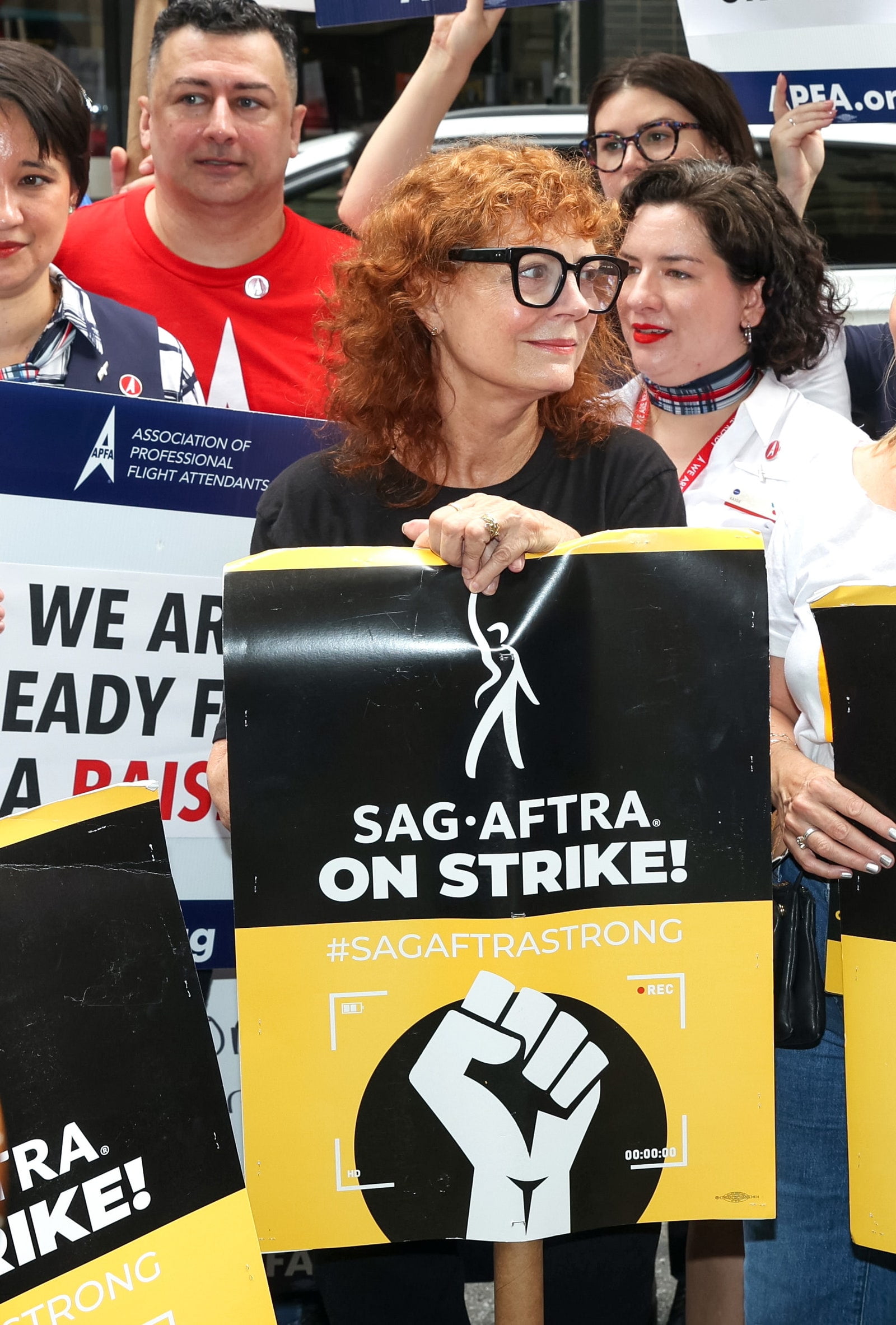 Buclele naturale ale lui Susan Sarandon înfloresc la pichet – Vezi foto