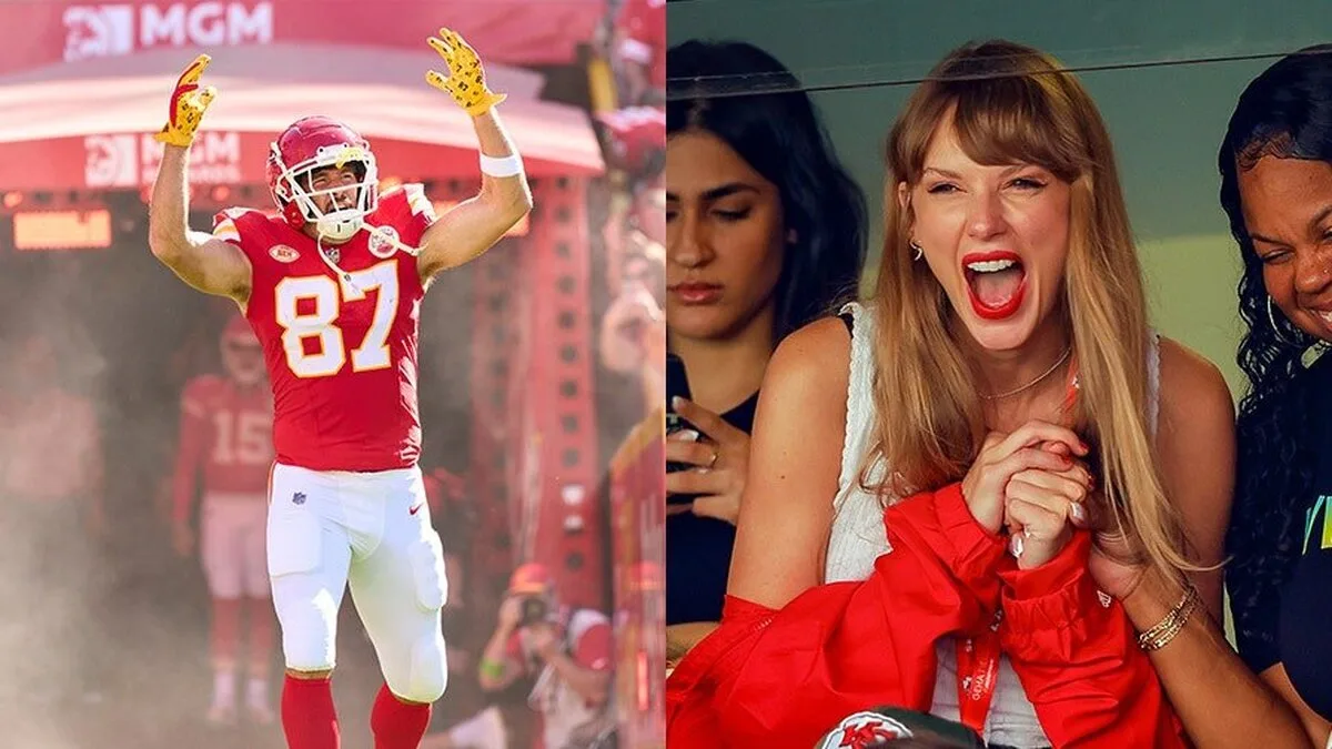 Travis Kelce abordează întrebarea despre romantismul lui Taylor Swift în Podcast, explică ce este un gol de câmp