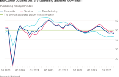 Perspectivele economiei zonei euro se înrăutățesc, arată un sondaj de opinie în rândul mediului de afaceri