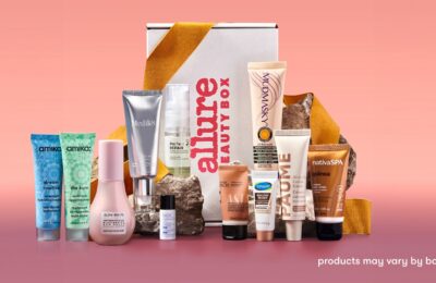 Vezi toate produsele din interiorul cutiei Allure Beauty Box din noiembrie 2023
