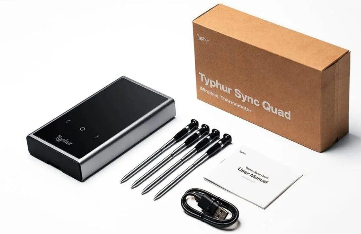 Typhur Sync Quad Sync Quad Smart Wireless Meat Thermometer Review