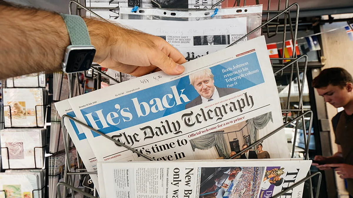 Boris Johnson discută despre un potențial rol în telegraf, în timp ce consorțiul Zahawi avansează în licitație