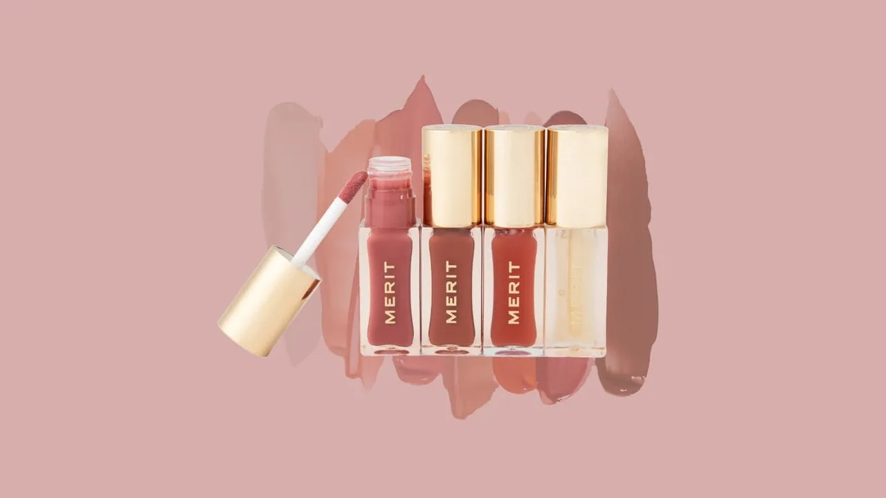 Merit Beauty Shade Slick Tinted Lip Oil face buzele să pară suculente-Review