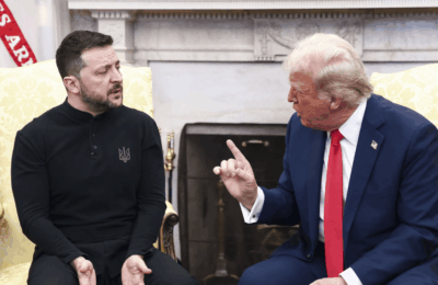 Trump surprins într-o stare furioasă la vederea lui Zelenski îmbrățișat de liderii europeni