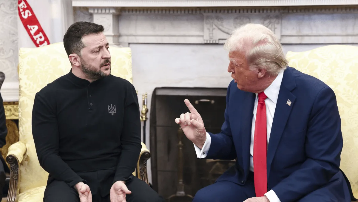 Trump surprins într-o stare furioasă la vederea lui Zelenski îmbrățișat de liderii europeni