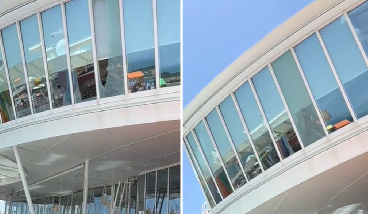 Fereastră de sticlă căzută pe vas - Un miracol neașteptat