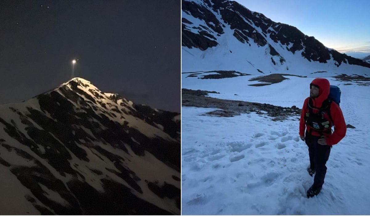 Doi bărbați, miracol pe vârful muntelui la 4.360 m - elicopterul îi salvează