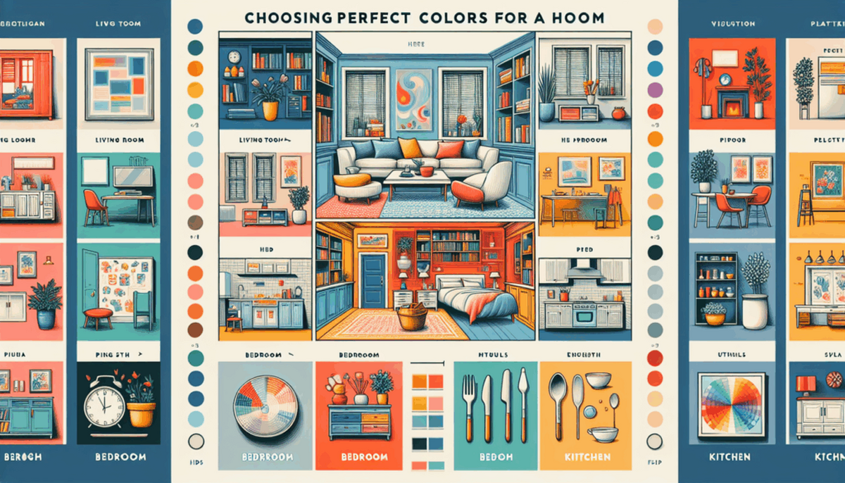 Alegerea culorilor ideale pentru fiecare cameră