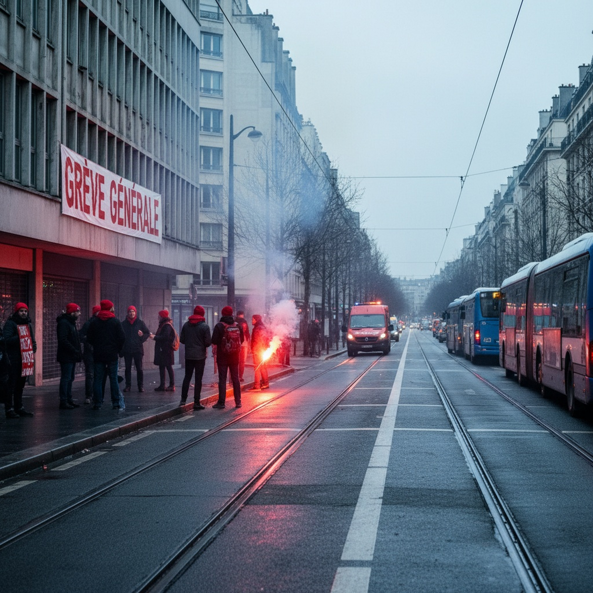 Greva transporturilor în Franța joi: haos în trafic