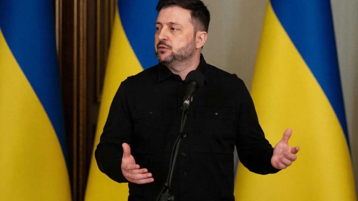 Zelenski refuză să stea la masă cu Rusia în Consiliul de Pace.