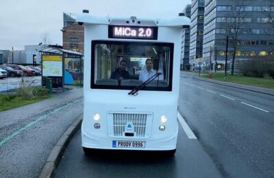 Autobuzul autonom MiCa: 8 locuri, 20 ore pe zi, produs în Estonia