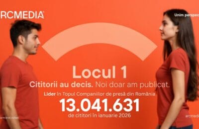 ARCMEDIA depășește 13 milioane de cititori unici și domină presa online în ianuarie 2026