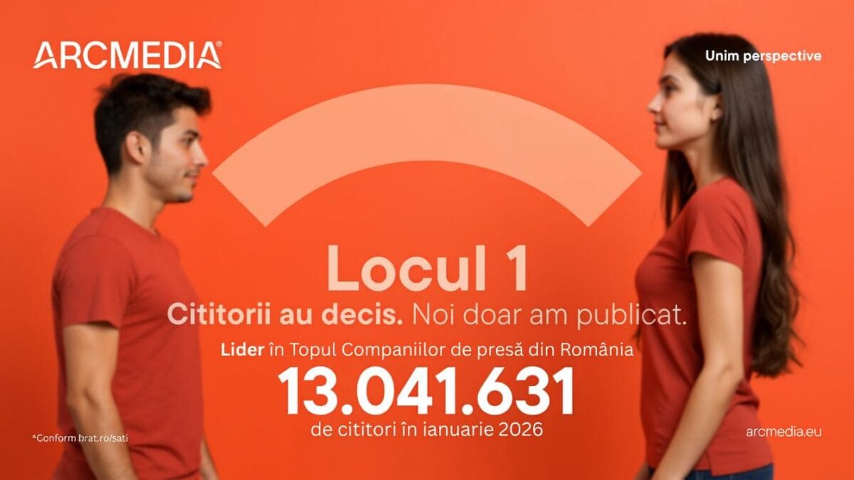 ARCMEDIA depășește 13 milioane de cititori unici și domină presa online în ianuarie 2026
