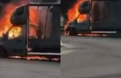 TIR în flăcări pe Centura Capitalei. Trafic paralizat între Măgurele și Jilava