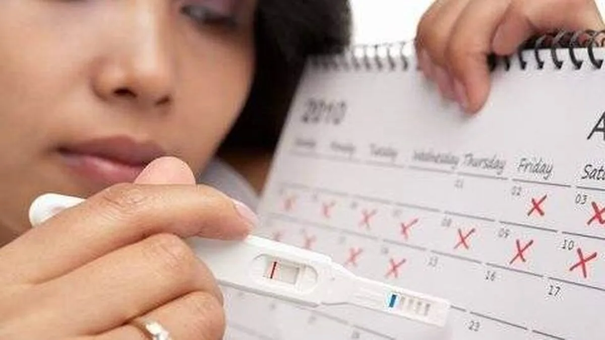 intarziere menstruatie, test sarcina